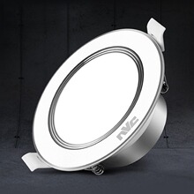 雷士照明LED高亮铝材筒灯家用吊顶孔筒灯嵌入式天花灯牛眼灯