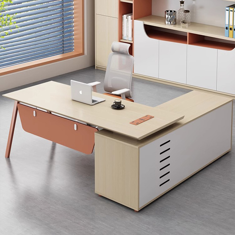 Gerente supervisor mesas y sillas combinación de escritorio de computadora individual jefe mesas y sillas de oficina simple y moderno muebles de oficina