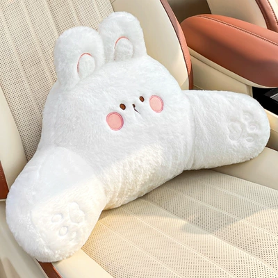 waist cushion cute creative — Headrest - kawaii-white-rabbit-lumbar-support