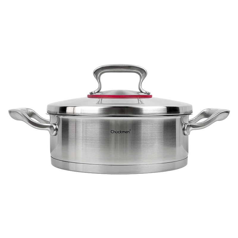 Chockmen Zhuo Deming 18 / 10 acero inoxidable 24cm forjado base de cocina de cocina de cocina de cocina de acero