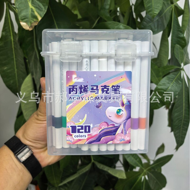 アクリルマーカー 子供用水彩ペン リフィル 小学生 美術絵画 特殊不透明色 積み重ね可能な色 幼稚園|undefined