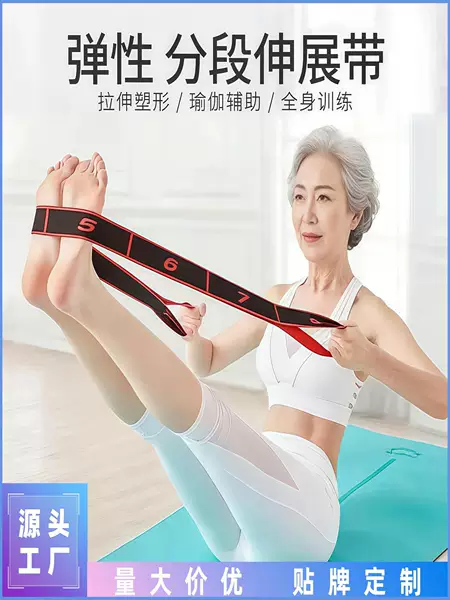 Digital Resistance Bands, Elastic Bands for Beginners and Experienced Users, Yoga Stretching, Men's and Women's Fitness, Strength Recovery Training, Stretching