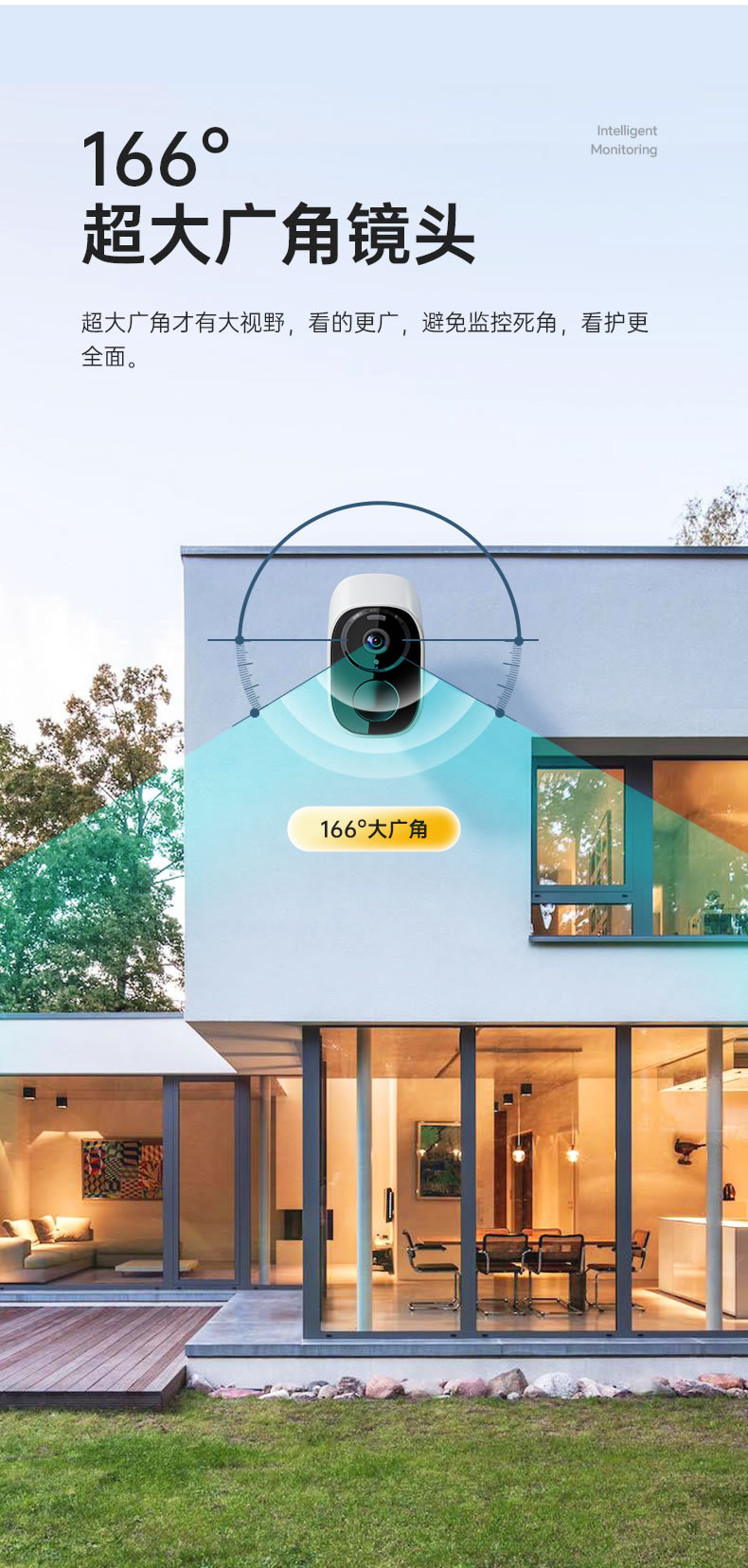 The smart camera BW500 battery-powered home camera is a wireless outdoor waterproof camera for monitoring undefined
