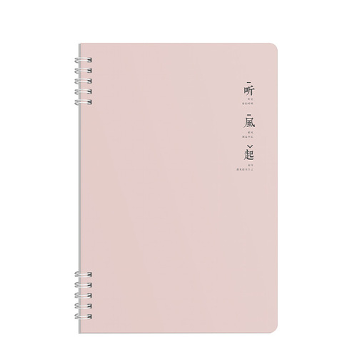 Morandi Color Circle Bound B5 Thick Side Flip Spiral Line Notebooks High-Quality Student Use Notebook Journal
