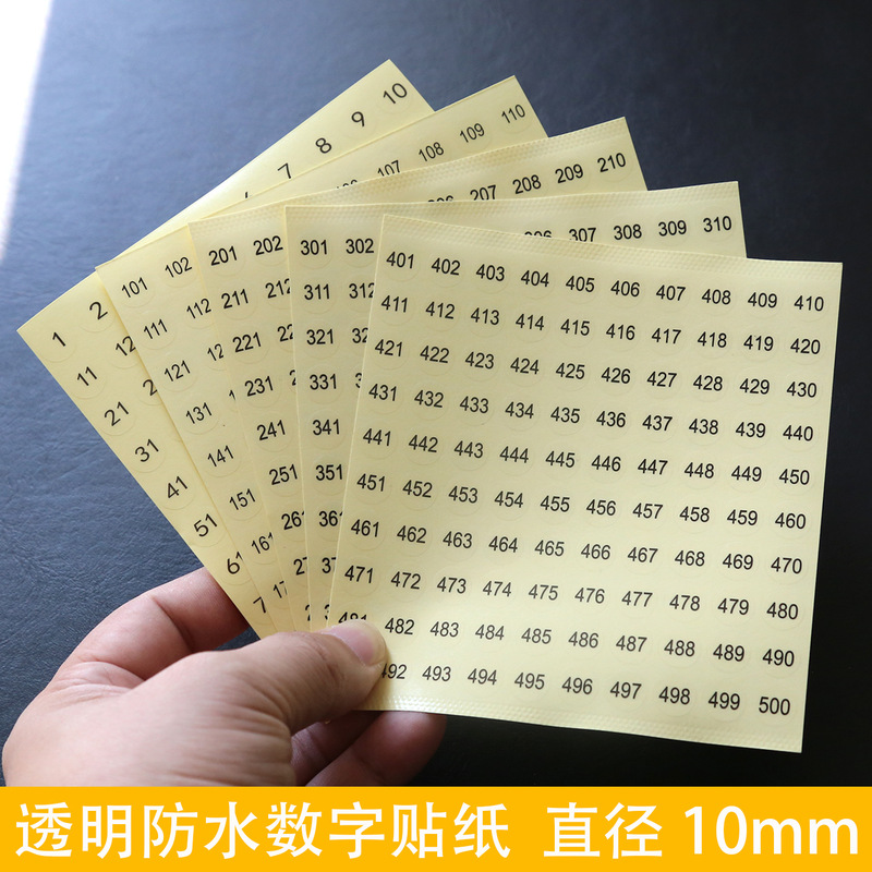 Manicure Nail Polish Color Number Label Sticker Number Laser Transparent Self-Adhesive Mark Sticker Waterproof 1-500 Manicure Nail Polish Color Number Label Sticker Number Laser Transparent Self-Adhesive Mark Sticker Waterproof 1-500