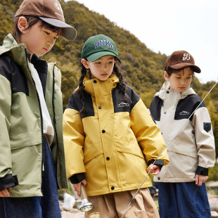 Children's Jackets for Boys and Girls, Medium and Large Kidsren's Winter Clothing, Thickeneded Kidsren's Jackets, Trendy Outdoor Windproof Jackets