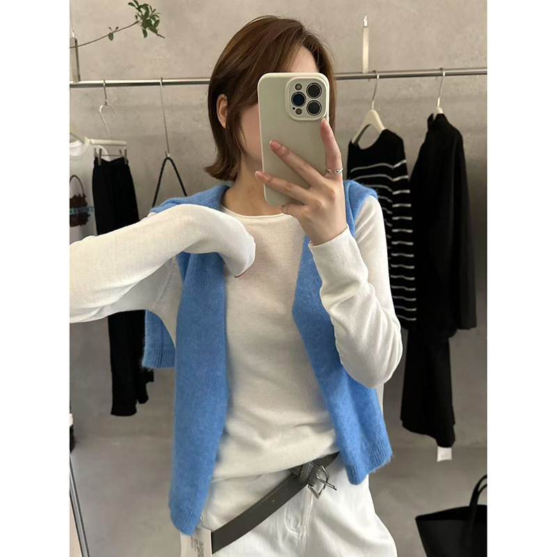 MMC DITION针织衫女装秋季新款高级感羊毛显瘦圆领长袖t恤打底衫|undefined