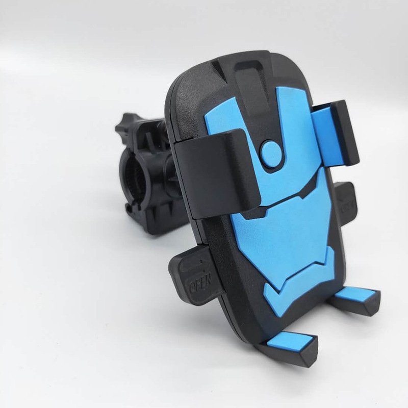 Bicycle mobile phone bracket 360 degree rotating bracket automatic lock car bracket robot bracket
