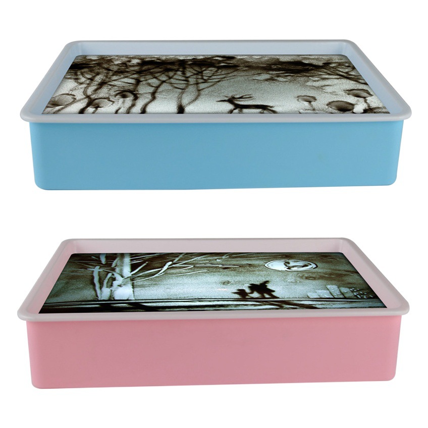 Tiktok caliente DIY hecho a mano pintura de arena para niños juguetes de mesa de jardín de infantes pintura de arena traje creativo graffiti juguetes educativos