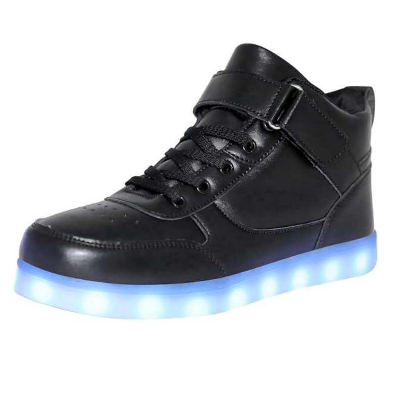 Children's shoes LED luminous shoes high-top light shoes children's shoes board shoes boys and girls leisure sneaker outdoor wholesale