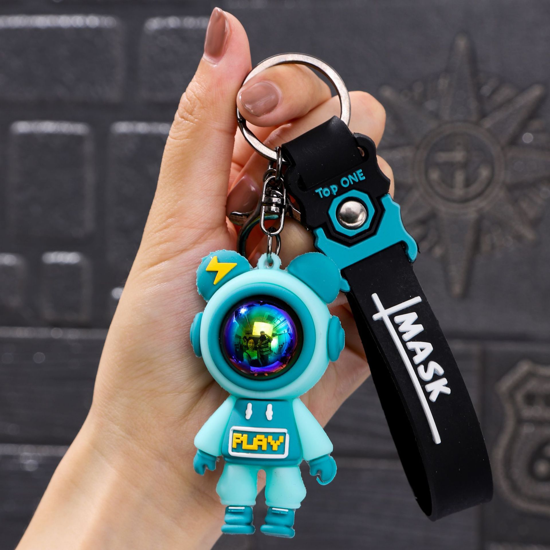 Viaje creativo transfronterizo, muñeca de cielo estrellado, llavero de astronauta, colgante de bolso, decoración de coche, regalo de evento