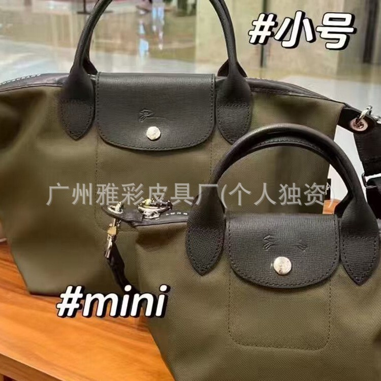 Dragon Inlaid Bag Energy Series Twill Style Dragon Inlaid Crossbody Handheld Mini Bag Short Handle Versatile Large Capacity Nylon Bag