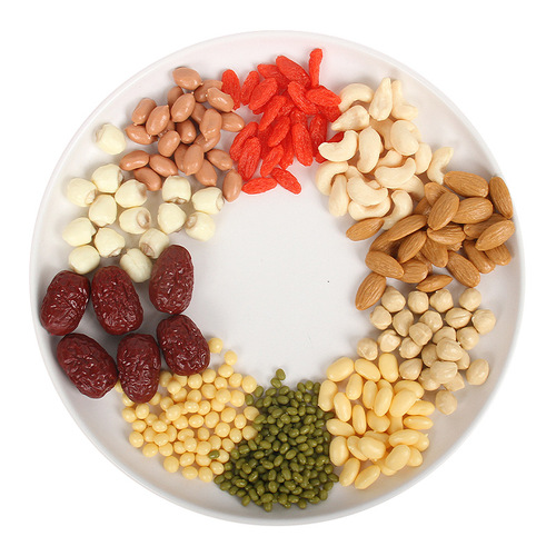 Simulated grains, nuts, dried fruits model, simulated rice, peanuts, wolfberry raisins, crew shooting props