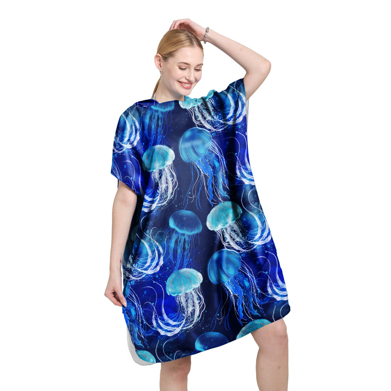 Toalla de baño de playa de secado rápido capa playa playa a prueba de viento albornoz de natación con capucha buceo absorbente chal de natación al aire libre