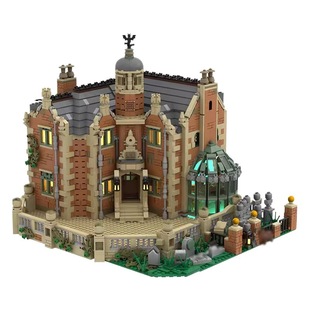 MOC-54244 совместим с головоломкой Lego, сборка здания с привидениями, сборка строительных блоков, взрослые игрушки высокой сложности