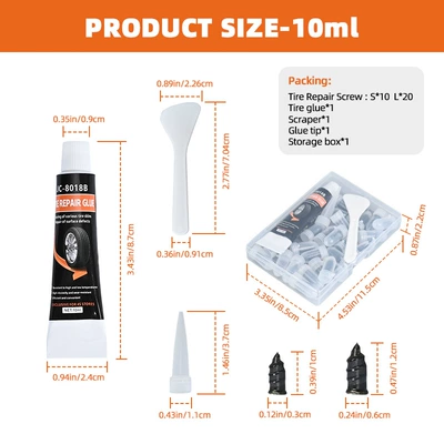 40 Pcs Tire Repair Repair kit