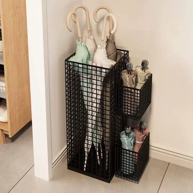 Umbrella, capacious storage system, drying rack with umbrella holder for commercial use for yoga