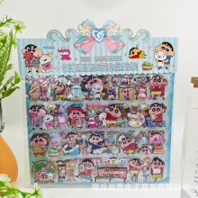 新款蜡笔小新创意潮流立体双层贴纸儿童手账贴纸膨胀款立体泡泡贴
