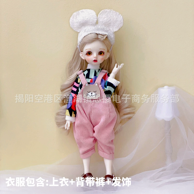 Doll clothes set, 30 cm 6-point BJD, Lolita-style outfit (multi-color YY options)