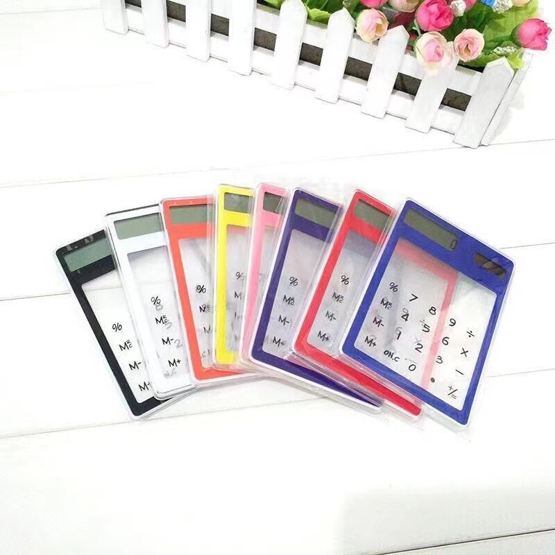 Cross-Border Simple Ultra-Thin Transparent Touch Screen Solar Calculator, Fashionable, Simple, Practical, Business-Friendly, Printable Gift Cross-Border Simple Ultra-Thin Transparent Touch Screen Solar Calculator, Fashionable, Simple, Practical, Business-Friendly, Printable Gift