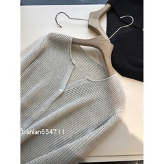 篙端小资调的苎麻开衫~镂空开衫轻薄透气防晒针织衫百搭空调衫077