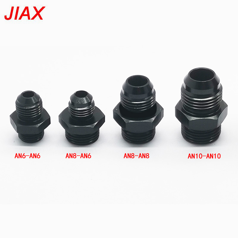 Adaptador de enfriador de aceite universal para automóvil modificado Conector de conversión de aleación de aluminio AN6/AN8/AN10/AN12 rosca