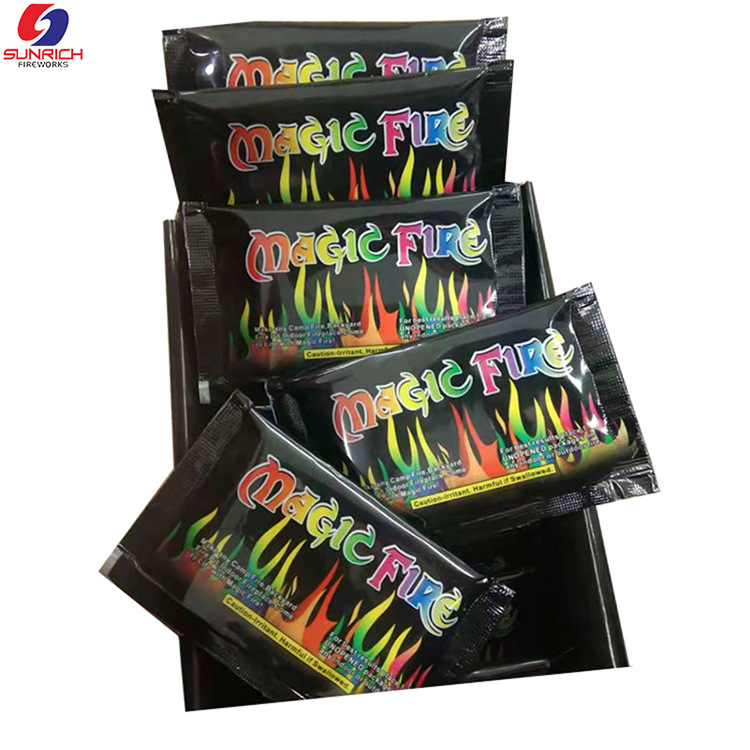 Magia llama rosa color polvo colorido llama cambio de color polvo fiesta festival chimenea suministros magia al aire libre fogata fábrica