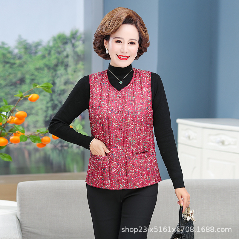 Winter keep warm elegant vest with down for leisure