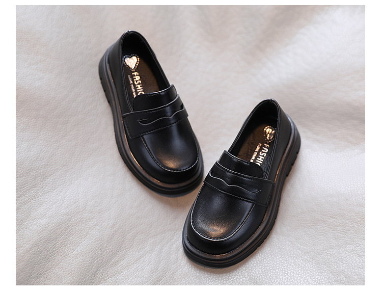 Children's Leather Shoes Spring And Autumn British Style Black Girls Single Shoes Children's Fashion Princess Shoes display picture 3