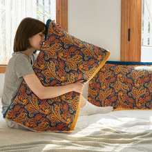 纯棉枕巾一条代发全棉纱布加大加厚枕头巾四季成人情侣欧式盖巾