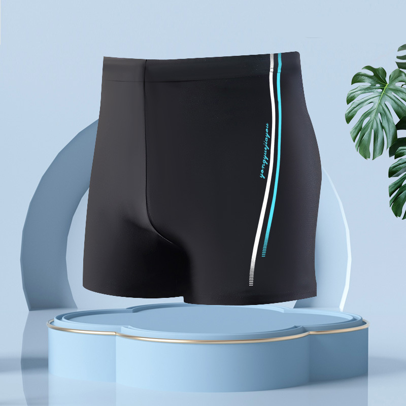 Pantalones de baño 2025 nuevos hombres de moda profesionales rápidos secos grandes anti-avergonzamiento pantalones de baño de esquina plano equipo de natación para adolescentes