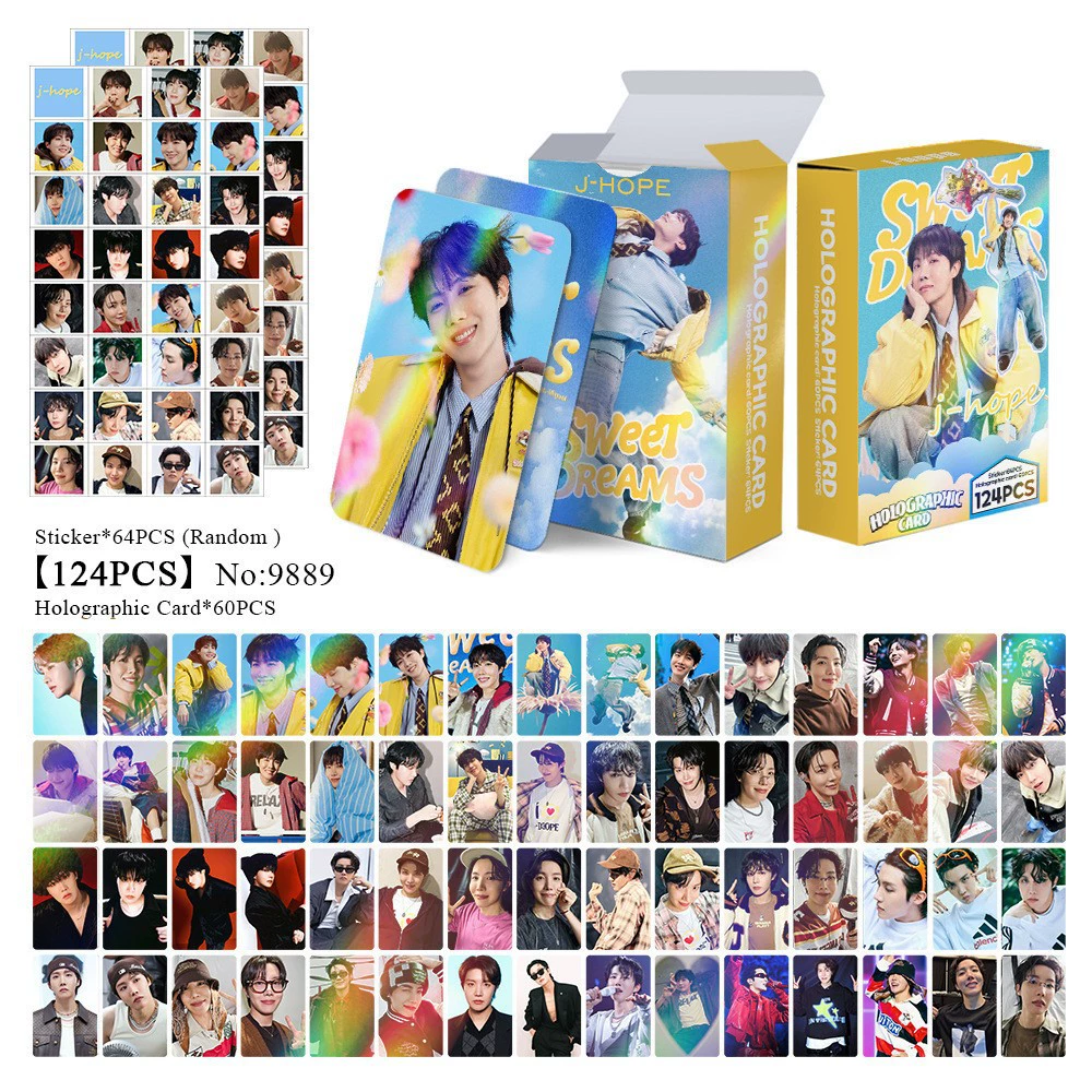 New Model Exclusively for Foreign Trade: 124 Holographic Cards, Total Chain Gidle Str Bptwice Celebrity Merchandise Lomo Small Cards