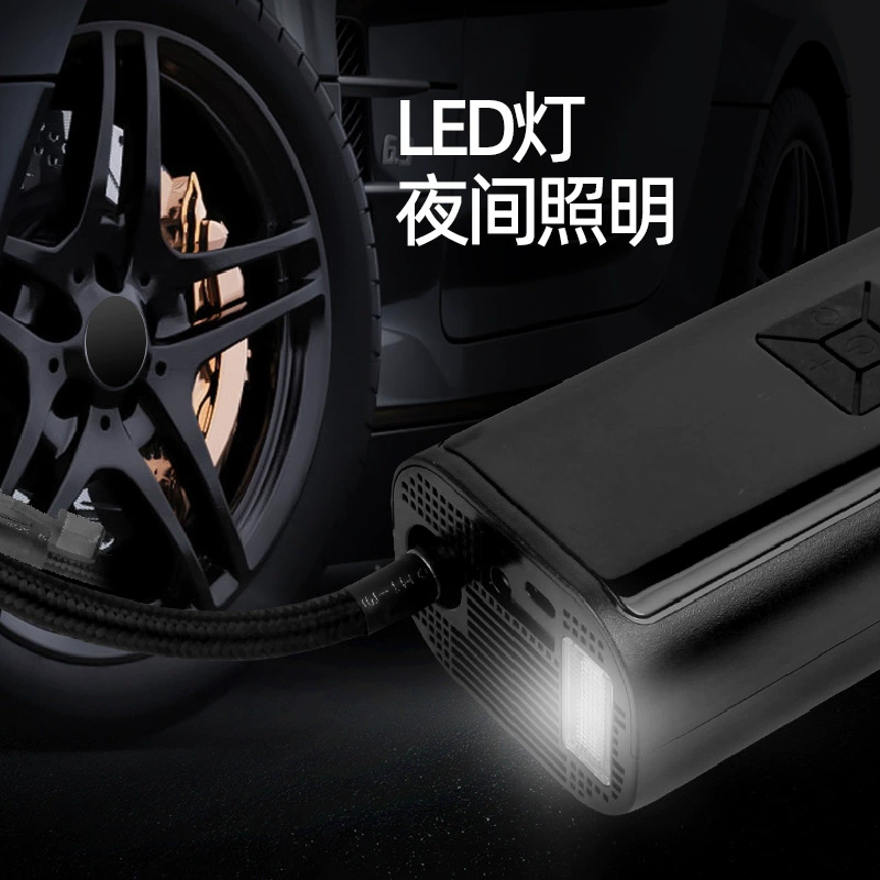 Universal handheld air pump for car, wireless tires with light
