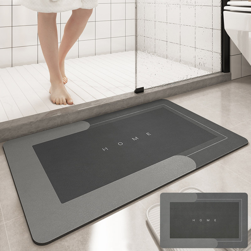 Alfombra de piso de baño Baño suave barro de diatomeas absorbente alfombra de piso de secado rápido puerta del inodoro alfombra antideslizante hogar Baño