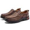 Men's loafers, non-slip casual footwear, breathable latex insoles, plus size