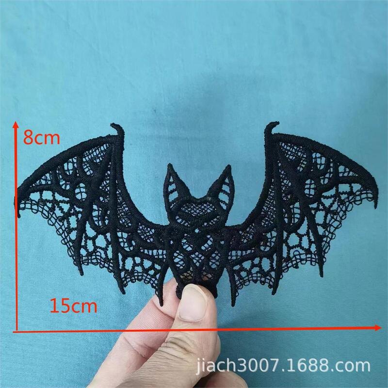 Skull Water-Soluble Lace Decorative Flowers Halloween Black Bat Jewelry DIY Jewelry Accessories Accessories White