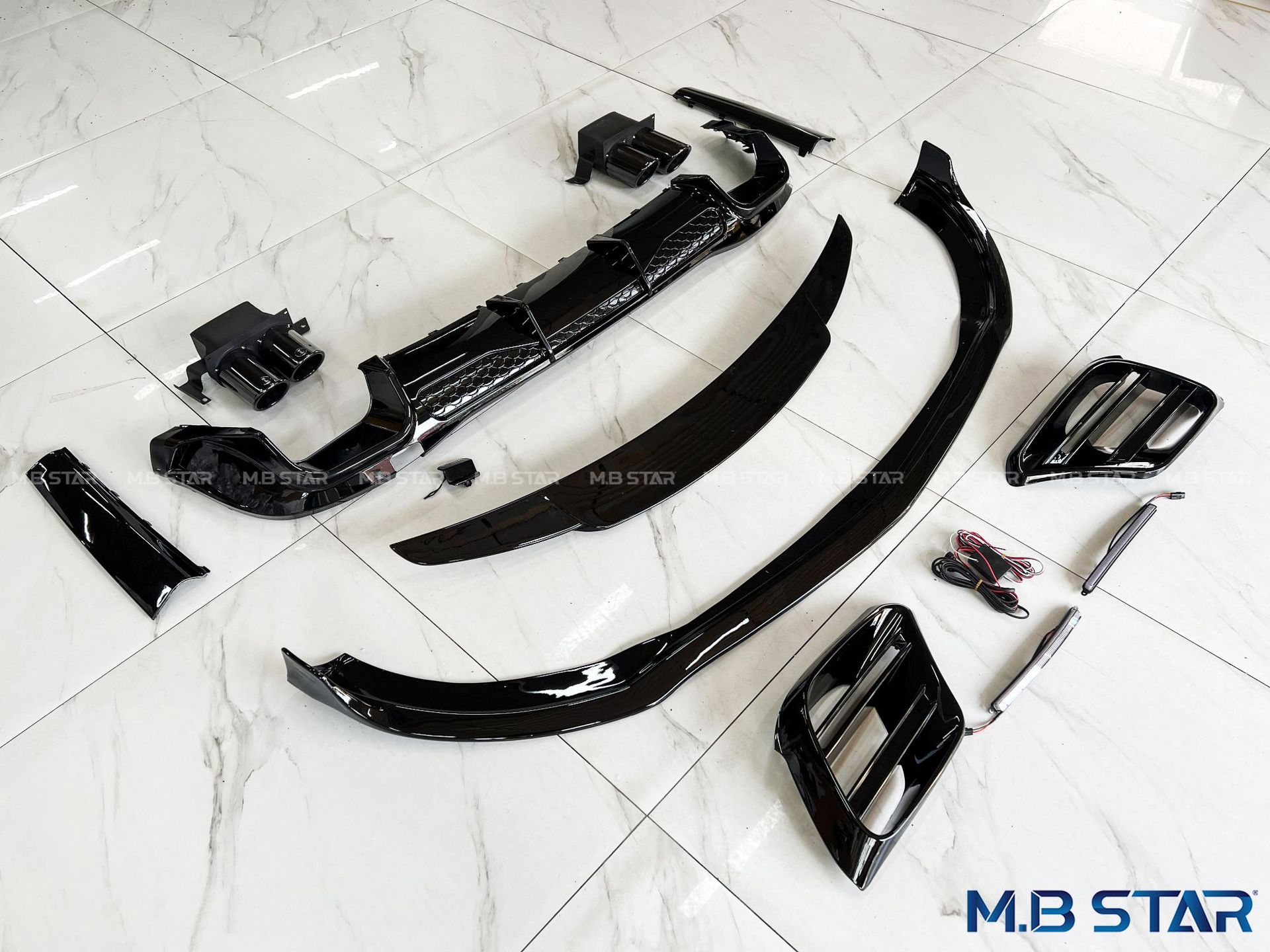 Suitable for Mercedes-Benz S-Class W223 21+ Models S400 S450 Modified Body Kit B-Style Brabus Accessories