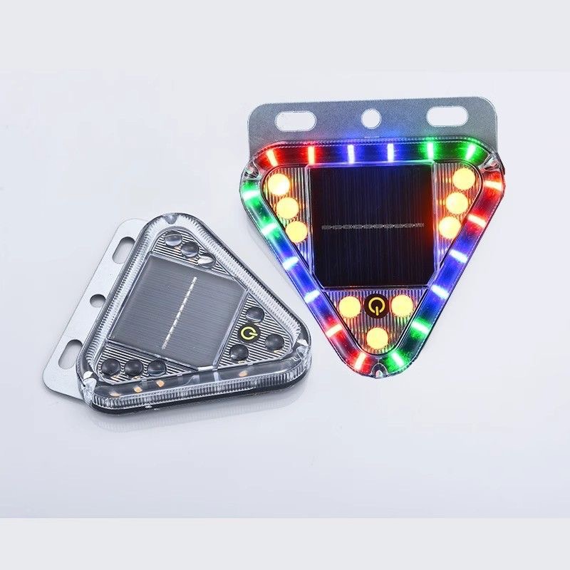 Solar Flash Light Car Anti-Rear Collision Truck Flash Led Light Strong Light Strong Magnetic Installation-Free Car Warning Light