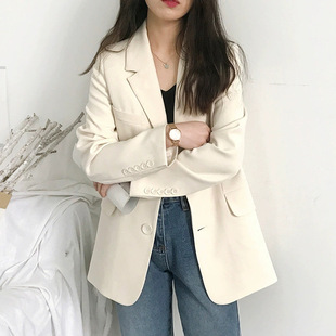 Candy Color Internet Celebrity Small Suit Jacket Women's New 2025 Korean Style Spring and Autumn Suit Top Elegant Casual Loose in