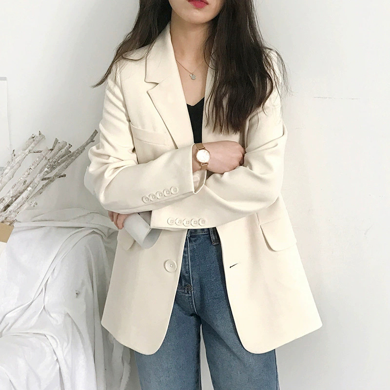 糖果色网红小西装外套女新款2025韩版春秋西服上衣气质休闲宽松in