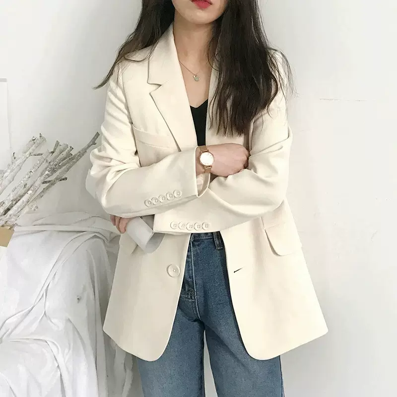 糖果色网红小西装外套女新款2025韩版春秋西服上衣气质休闲宽松in