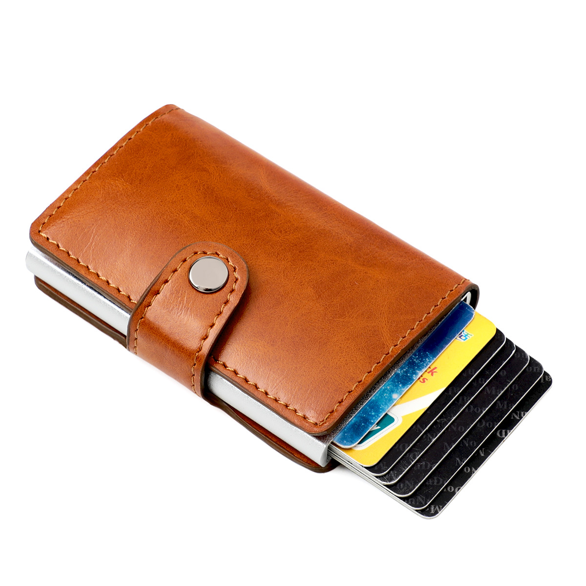 Wholesale Rfid Shielding Anti-theft Brush Ultra-thin Credit Card Aluminum Alloy Card Bag display picture 28