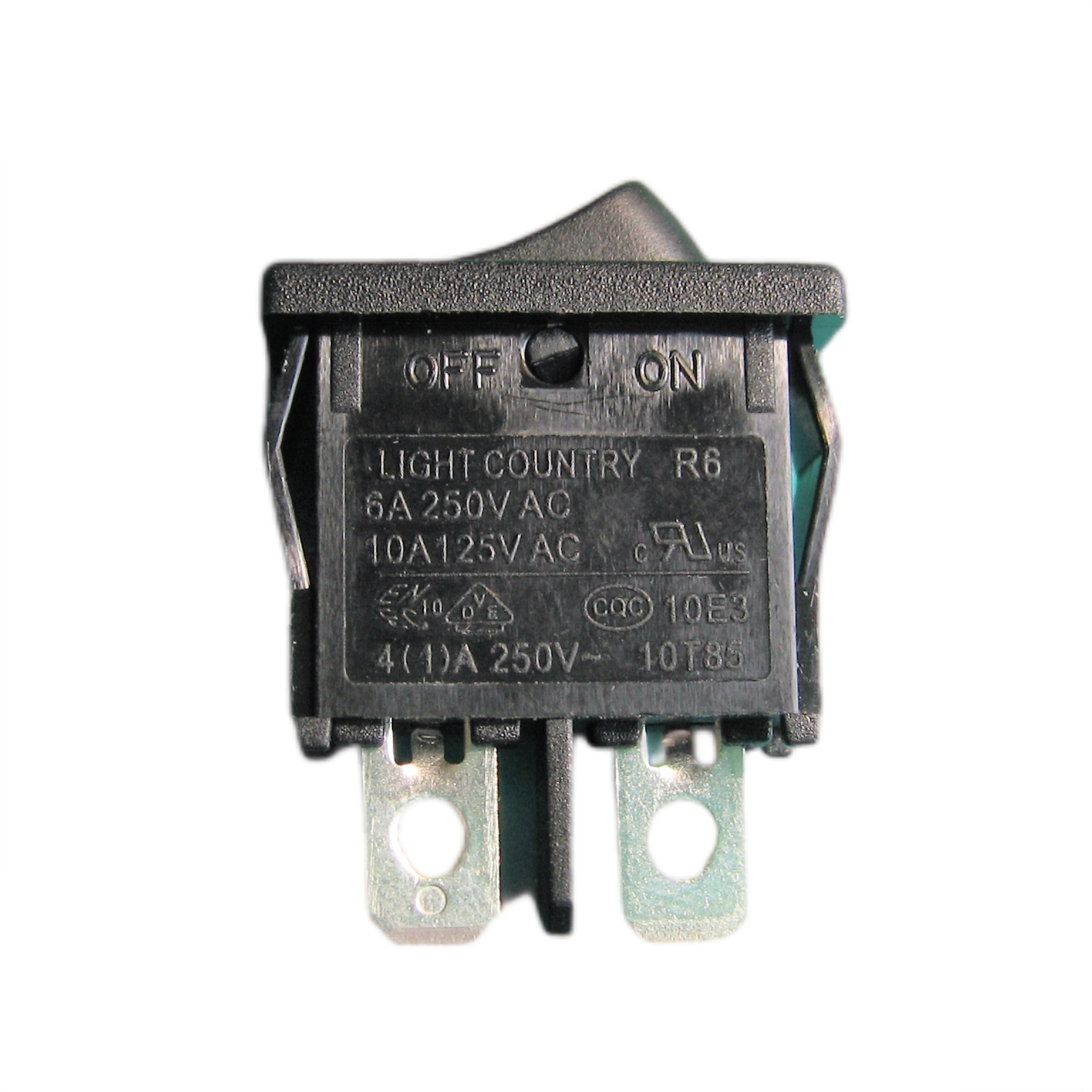 21*9.6 Lightountry扁薄型点动复位按掷船型翘板开关R612/R652