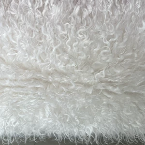 [布匹人造毛服装服饰家居抱枕搭毯彩色羊羔皮草原料FauxFurFabric]