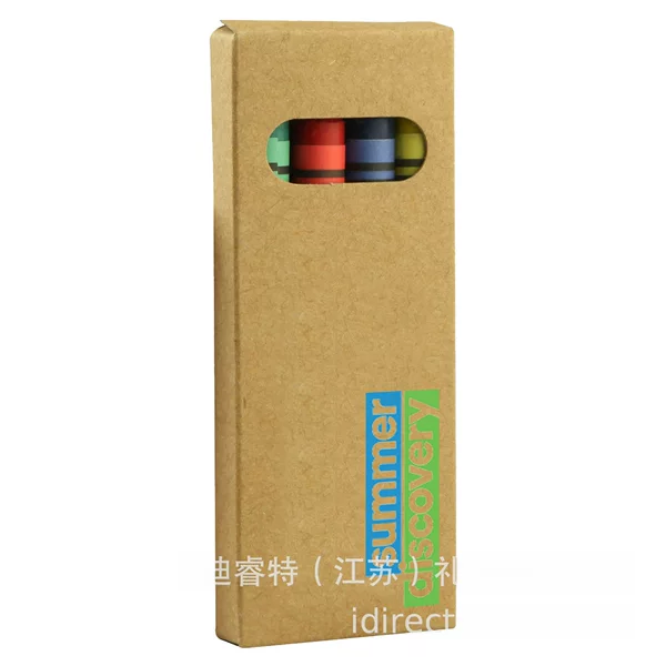 Spot color pen four-color crayon set CY002 art painting 4-color crayon blank cowhide carton logo