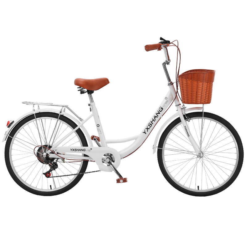 Bicycle 24-inch 26 adult male and female solid tire student ordinary walking commuter light speed bicycle manufacturer