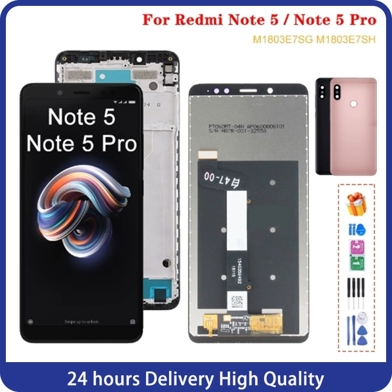 Подходит для экрана Redmi Note5 / 5 Pro, внутренний и внешний корпус рамки дисплея LCD