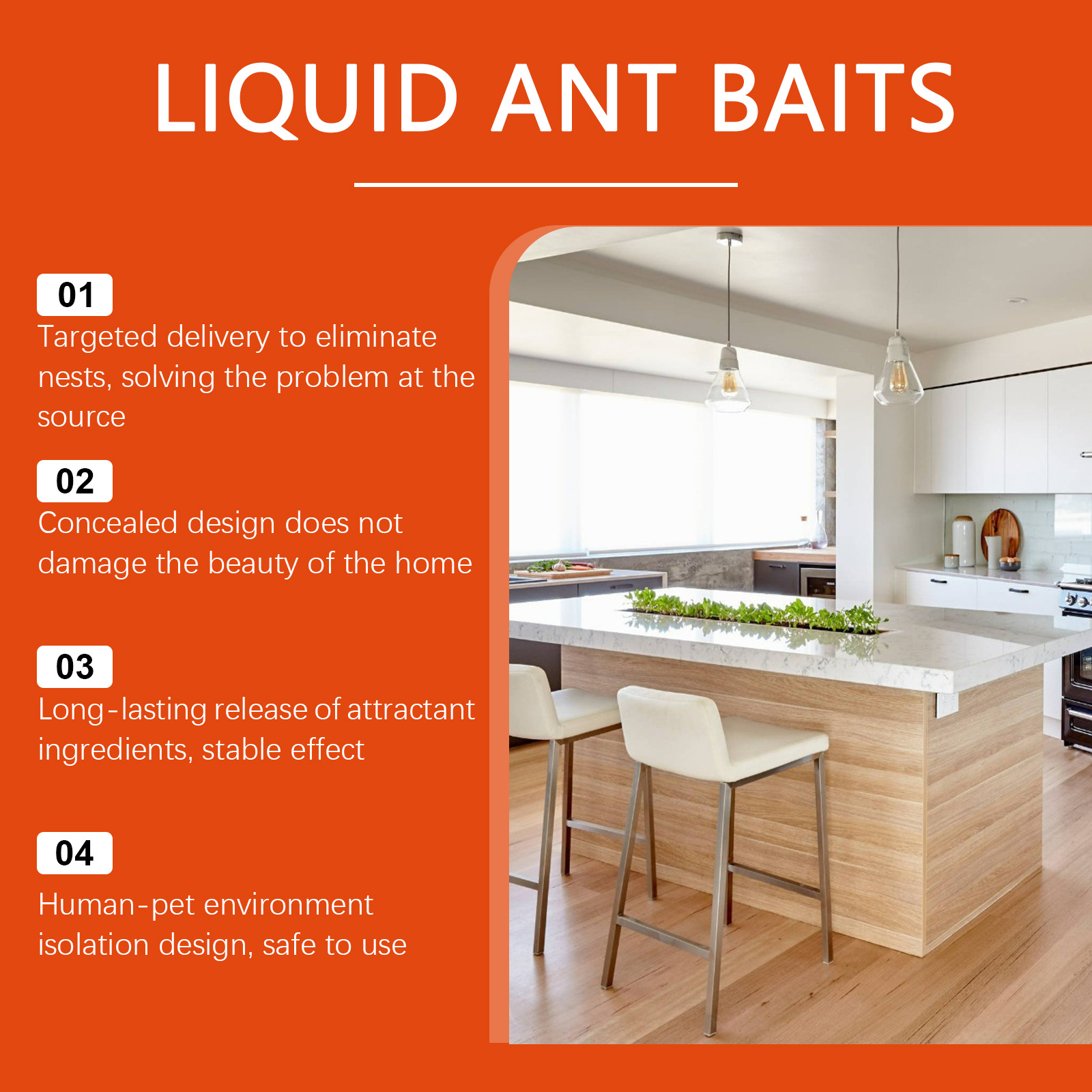 HOZONEX Liquid Ant Bait Stations For Indoor & Outdoor Use, Attracts And Kills Ant Colonies_voghion.com