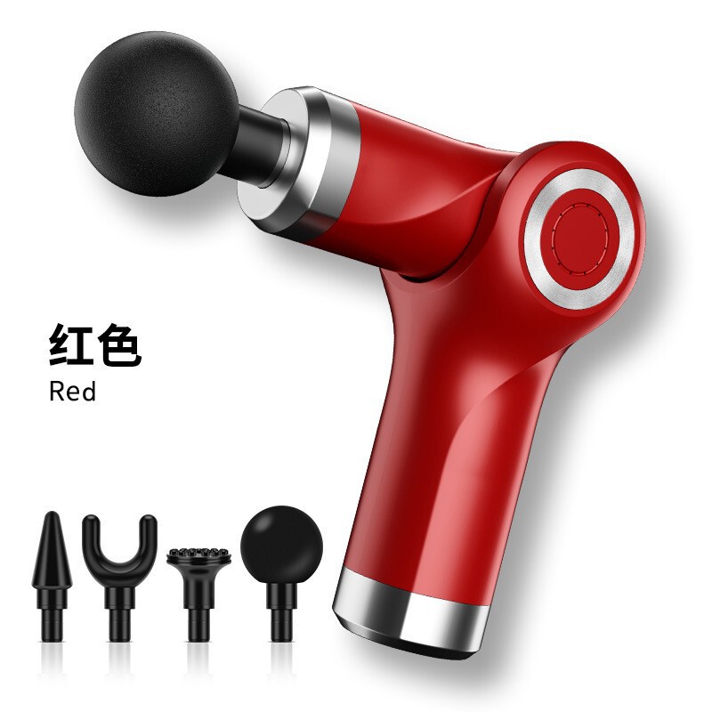 ミニクロスボーダー筋膜ガン家庭用ポータブルプロフェッショナルフィットネス筋肉リラクサー充電式小型マッサージ筋膜ガン|undefined