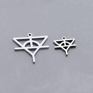 Brilliance Yu same logo necklace HCY necklace Martian pendant triangle multi-shaped pattern size jewelry accessories